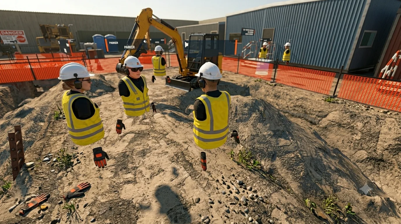VR training simulation visual for measurable practice and learning